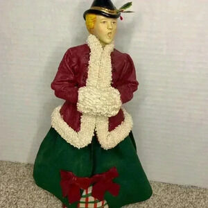 Vintage Possible Dreams Clothique 1987 Man‎ & Woman 10" Christmas Carolers